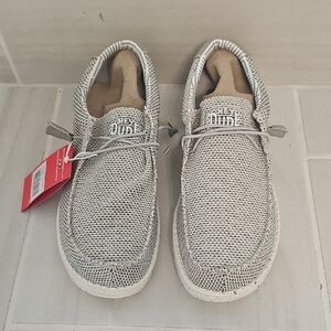 NWT Hey Dude Sox Collection Men's Size 10 Ash Slip-on Casual Shoes